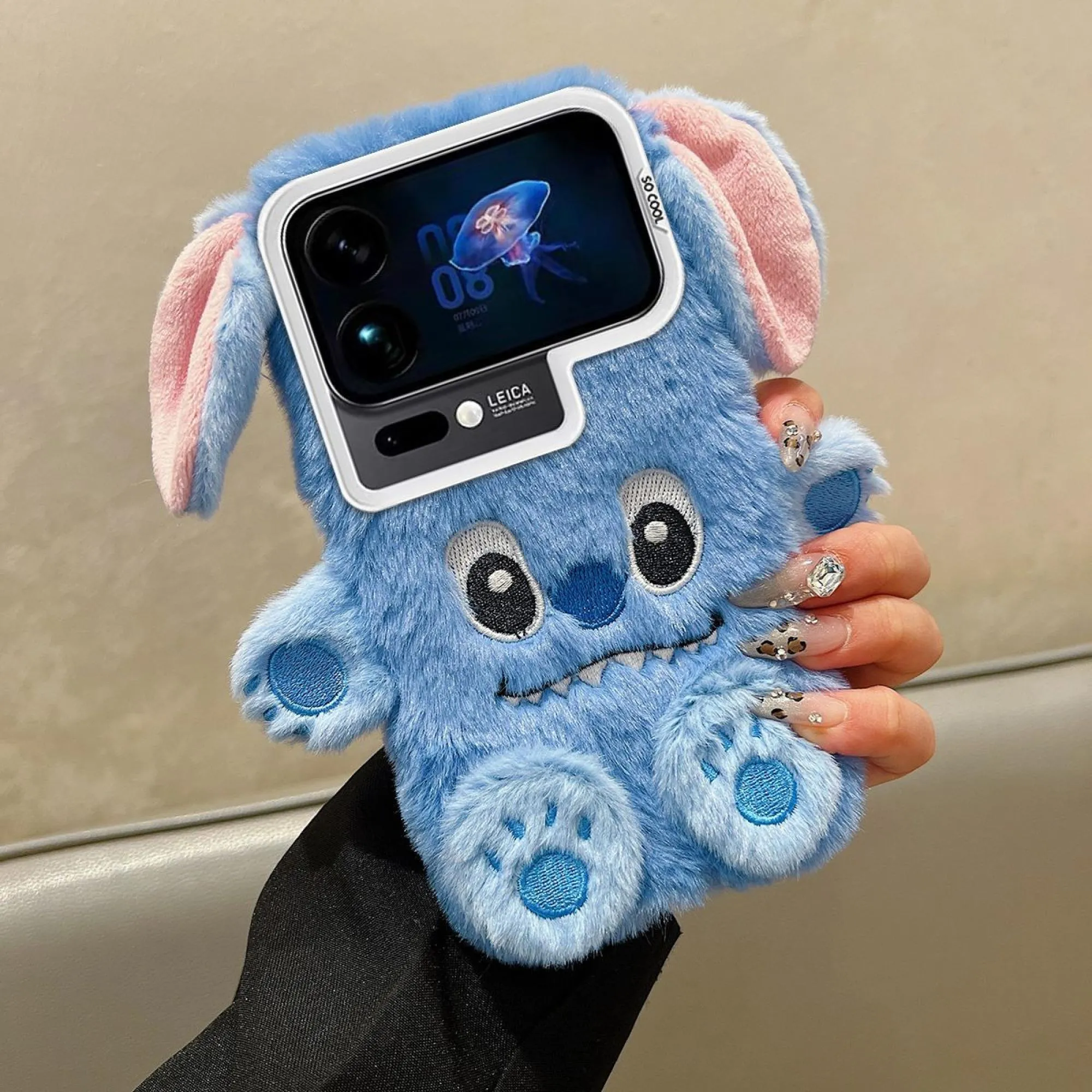 Blue Plush Phone Case