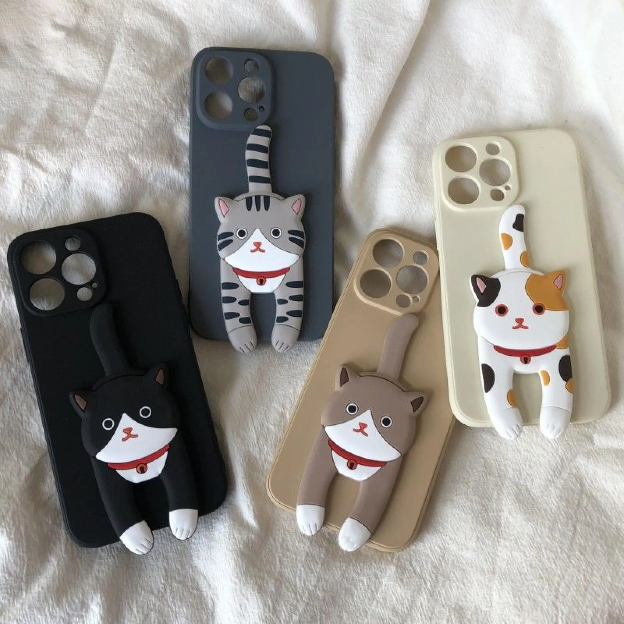 Cute Cat Foldable Stand Phone Case