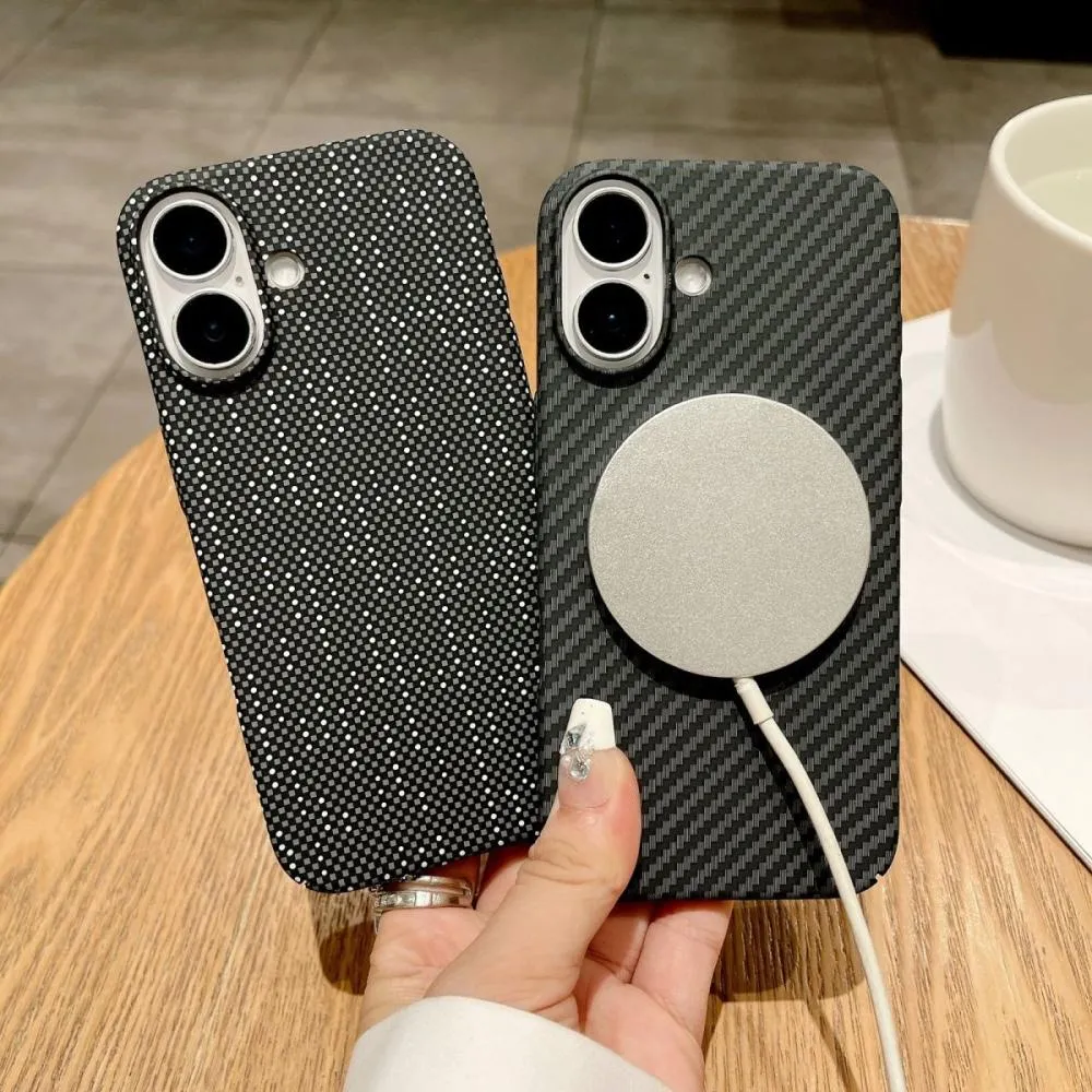 Carbon Fiber Magnetic Case for iPhone 16