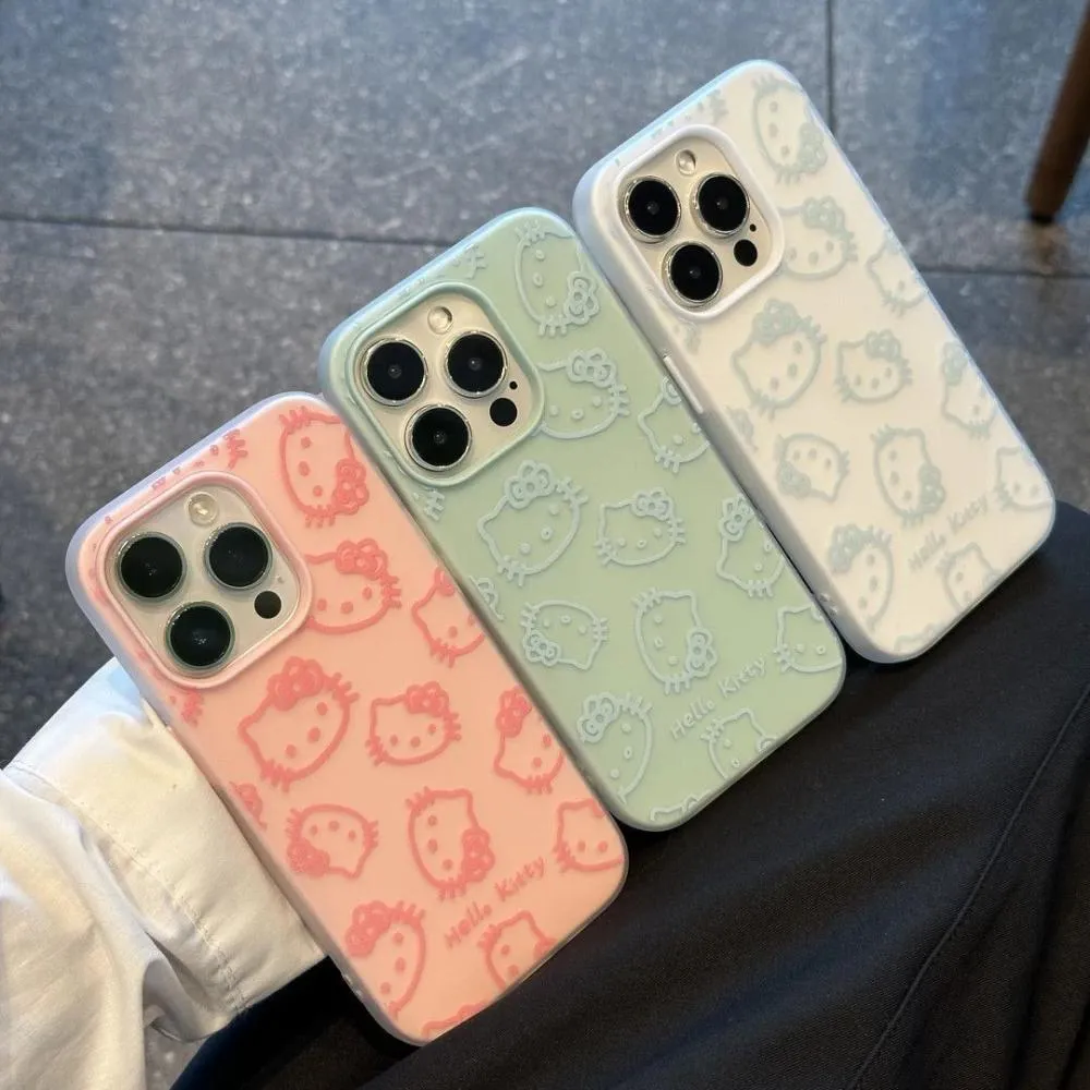 Cute Hollow KT Case for iPhone Models