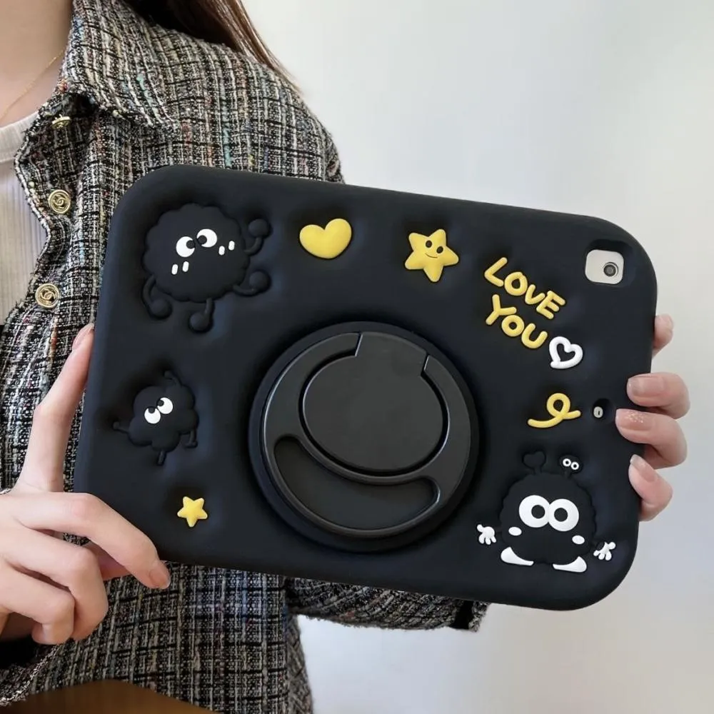 3D Black Coal Ball Rotating Stand Case