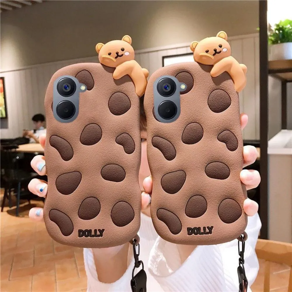 Cute Cookie Bear Realme V20 Phone Case